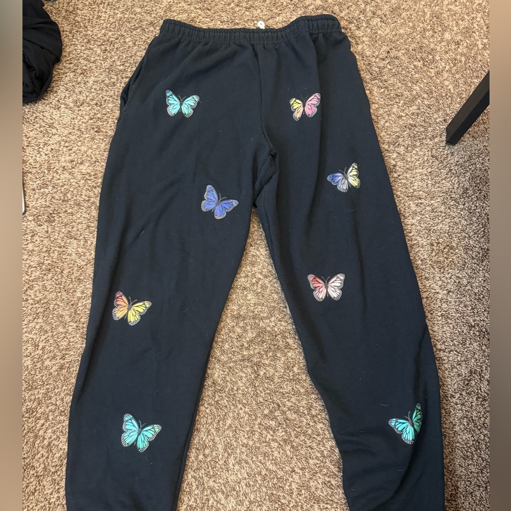 Tsuwoop Butterfly Sweatpants Large